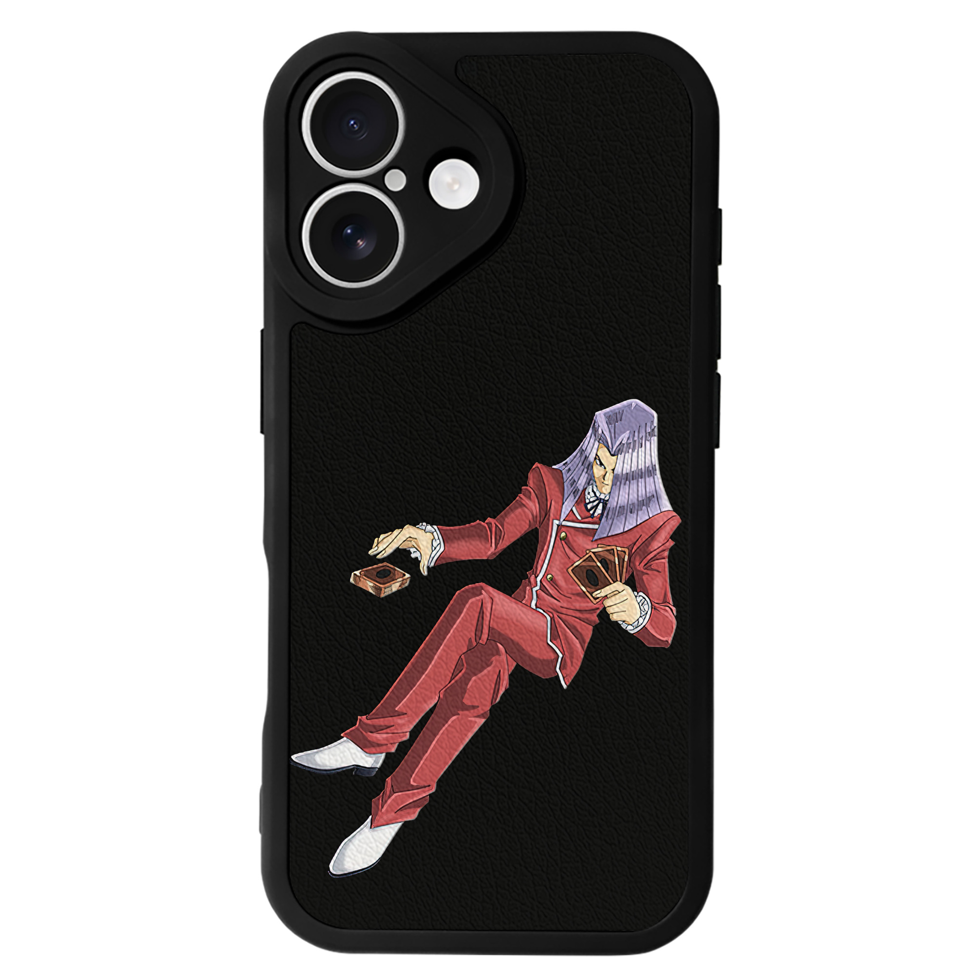 遊☆戯☆王 Yu-Gi-Oh! 【iPhone 16シリーズ対応】シリコンスマホケース（レザー調） 材質：シリコン